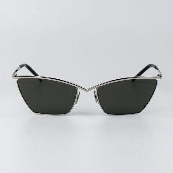 Saint Laurent Women Sunglasses Silver Grey Cat Eye SL637 002 NEW AUTHENTIC main image 9